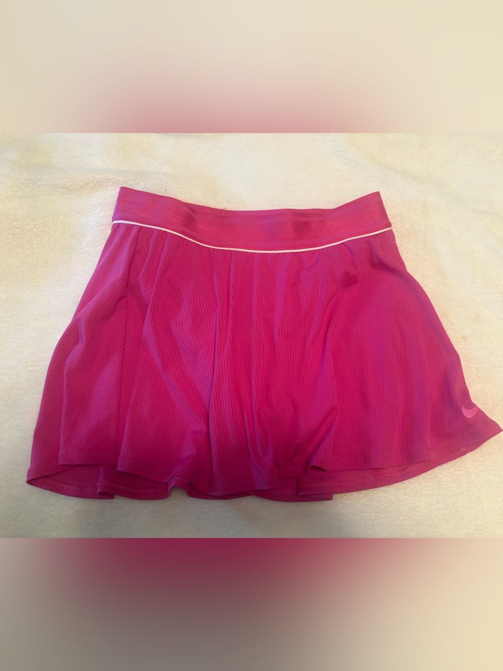 Nike Women's Hot Pink Athletic Skort with White Piping